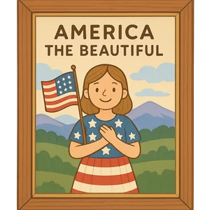 Illustration of America the Beautiful