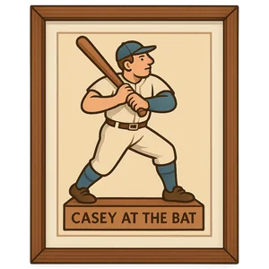 Illustration of Casey at the Bat (poem)