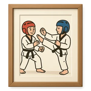 Illustration of Taekwondo