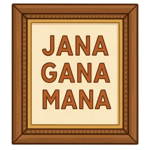Illustration of Jana Gana Mana