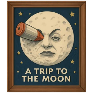 Illustration of A Trip to the Moon