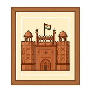 Illustration of Red Fort
