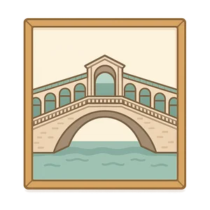 Illustration of Rialto Bridge