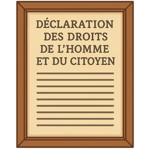 Illustration of Declaration of the Rights of Man and of the Citizen