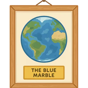 Illustration of The Blue Marble