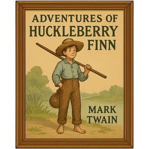 Illustration of Adventures of Huckleberry Finn