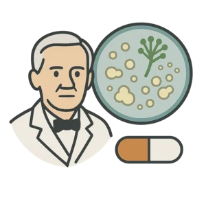 Illustration of Discovery of Penicillin