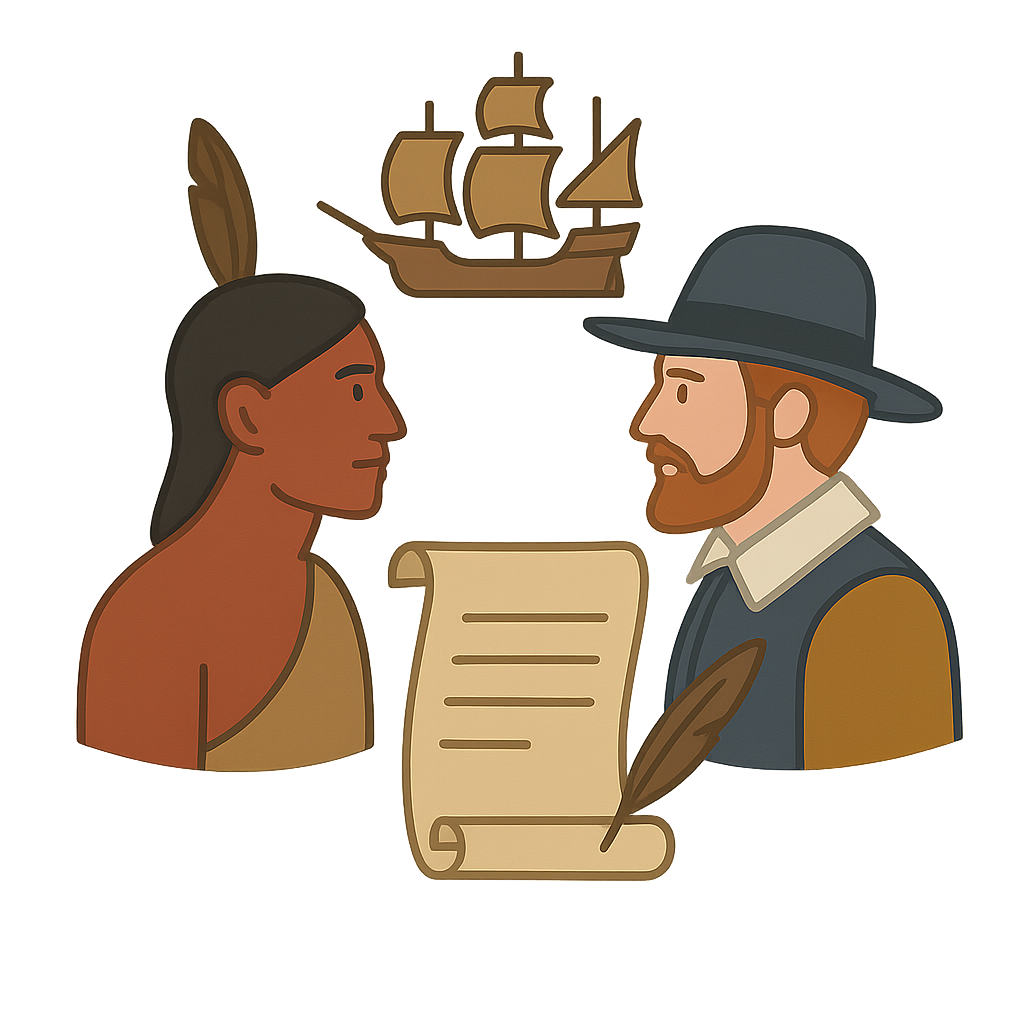 Illustration of Jamestown Settlement (1607)