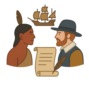 Illustration of Jamestown Settlement (1607)