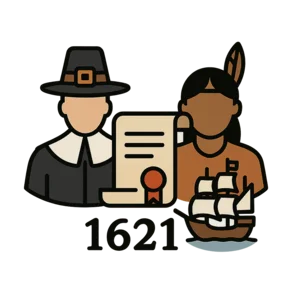 Illustration of First Thanksgiving (1621)