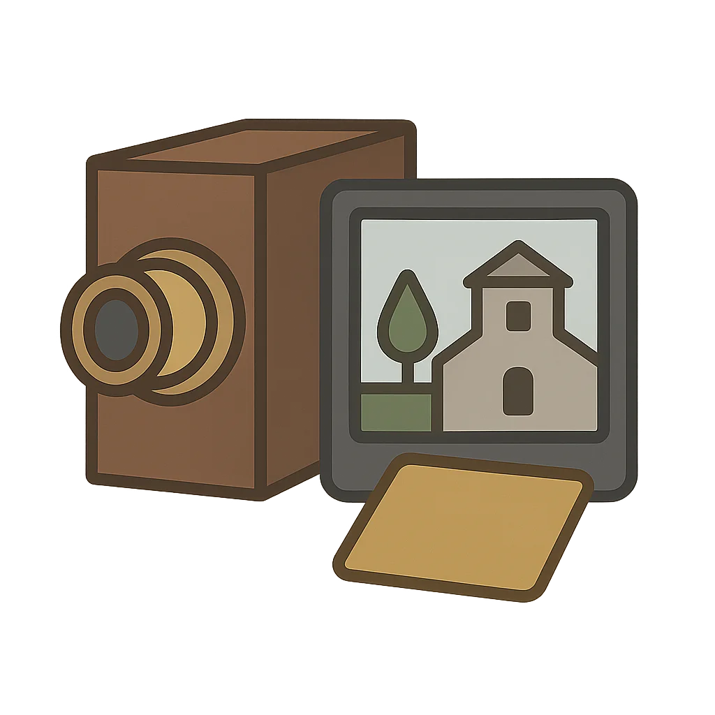 Illustration of First Photograph (1826)