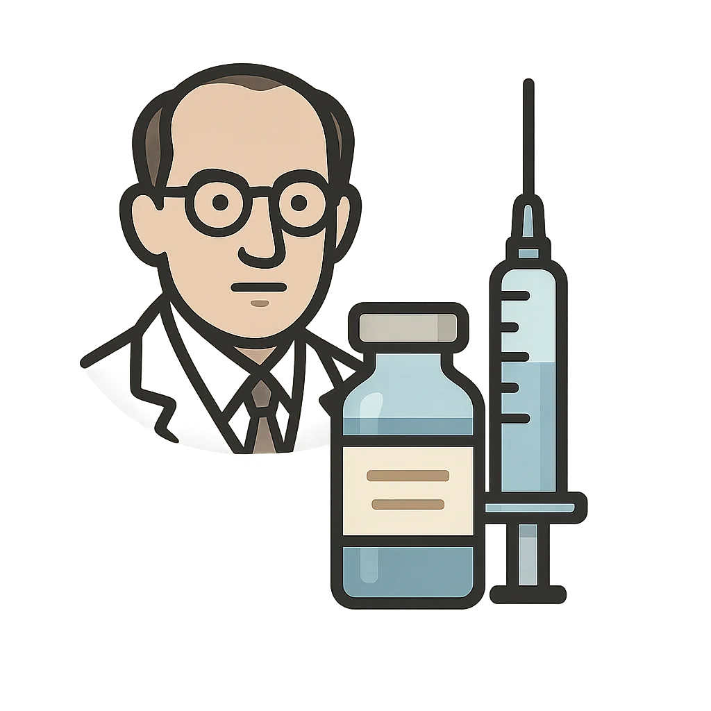 Illustration of First Successful Polio Vaccine (1955)