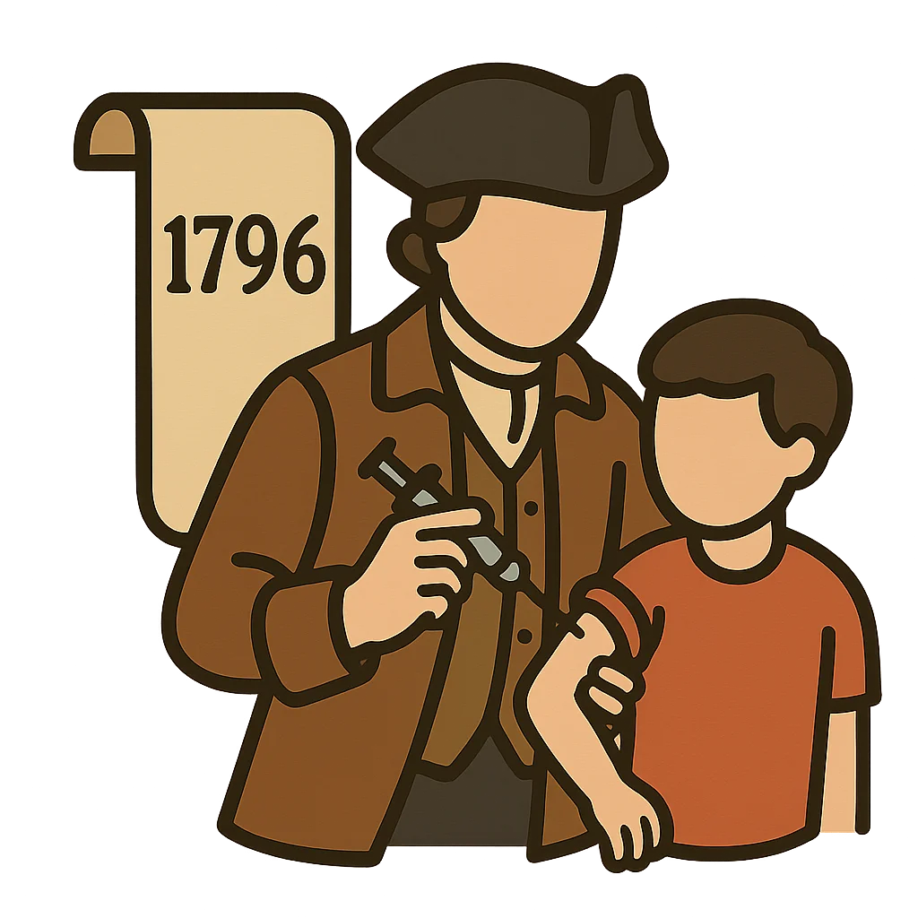 Illustration of First Successful Vaccination (1796)