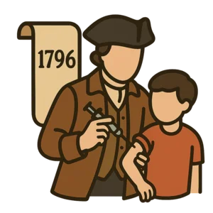 Illustration of First Successful Vaccination (1796)