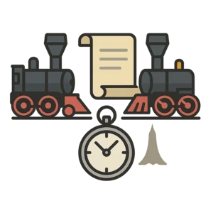 Illustration of The First Transcontinental Railroad Completed (1869)