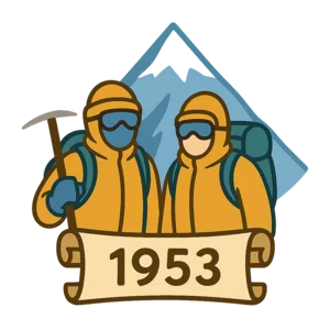 Illustration of The First Ascent of Mount Everest (1953)