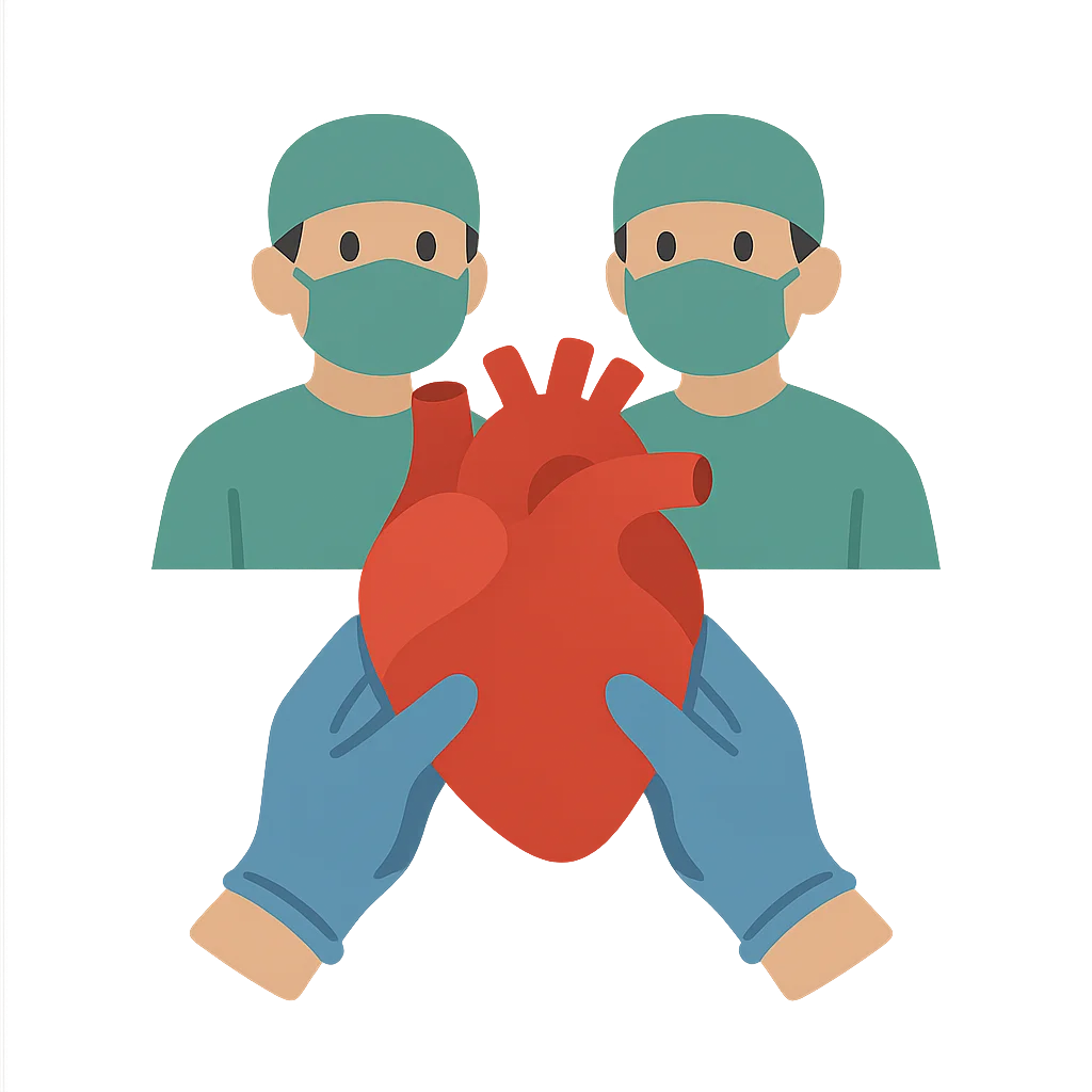 Illustration of The First Successful Heart Transplant (1967)