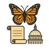 Illustration of Monarch Butterfly Migration