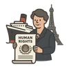 Illustration of Adoption of the Universal Declaration of Human Rights
