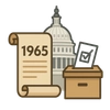 Illustration of Voting Rights Act of 1965