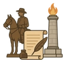 Illustration of Battle of Gettysburg