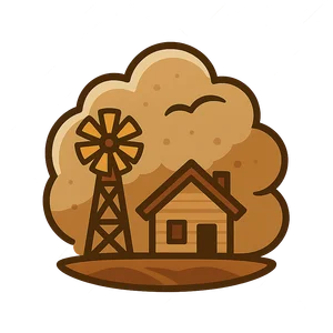 Illustration of Dust Bowl