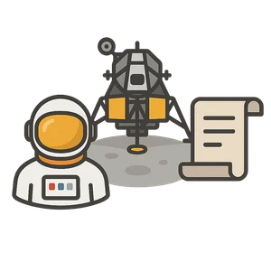 Illustration of Apollo 11 Mission