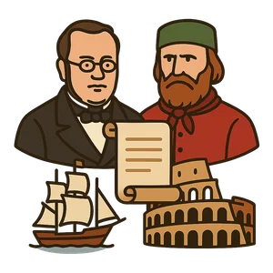 Illustration of Unification of Italy