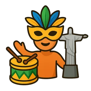 Illustration of Carnival in Brazil