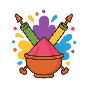 Illustration of Holi