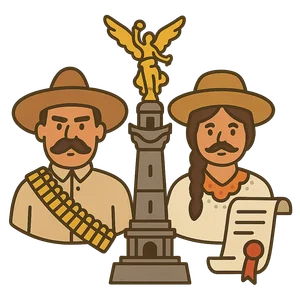Illustration of Mexican Revolution