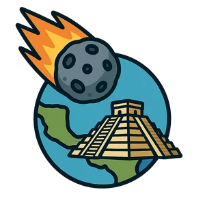 Illustration of Chicxulub Impactor Event