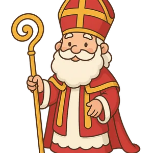 Illustration of Sinterklaas - Dutch
