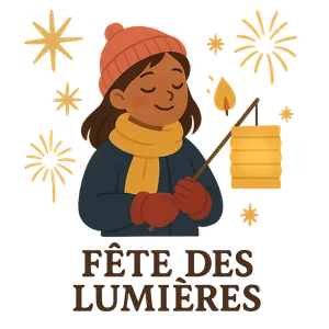 Illustration of Fête des Lumières - French