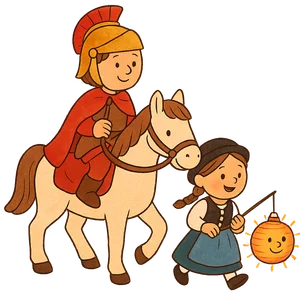 Illustration of St. Martin's Day - German