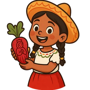 Illustration of Night of the Radishes - Mexican