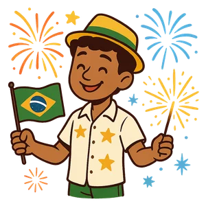 Illustration of Réveillon - Brazilian
