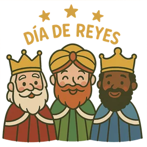 Illustration of Three Kings' Day - Spanish