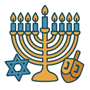 Illustration of Hanukkah