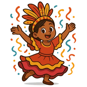 Illustration of Sinulog - Filipino