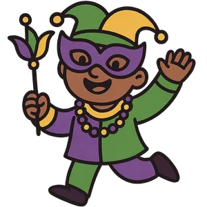 Illustration of Mardi Gras - American