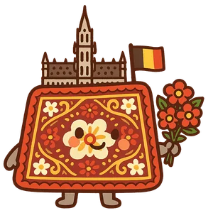 Illustration of Brussels Flower Carpet - Belgian