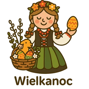 Illustration of Easter - Polish
