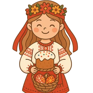Illustration of Easter - Ukrainian