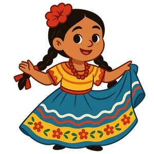 Illustration of Guelaguetza - Mexican