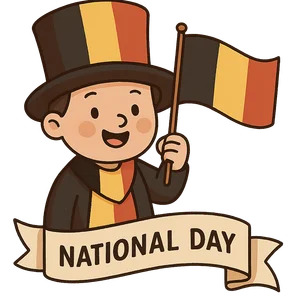 Illustration of National Day - Belgian