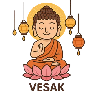 Illustration of Vesak