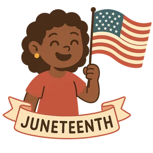 Illustration of Juneteenth - American