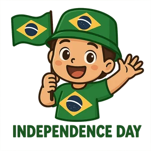 Illustration of Independence Day - Brazilian