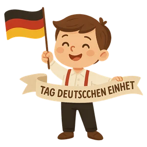 Illustration of German Unity Day - German